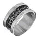 Peace Sign 925 Sterling Silver Band Ring