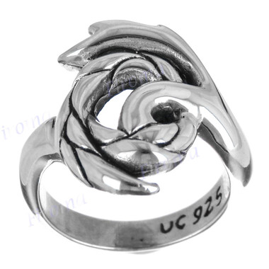 Ricestalk Inspired Harvest Symbol 925 Sterling Silver Band Ring