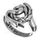 Ricestalk Inspired Harvest Symbol 925 Sterling Silver Band Ring