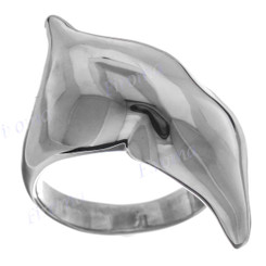 Abstract Lips 925 Sterling Silver Ring