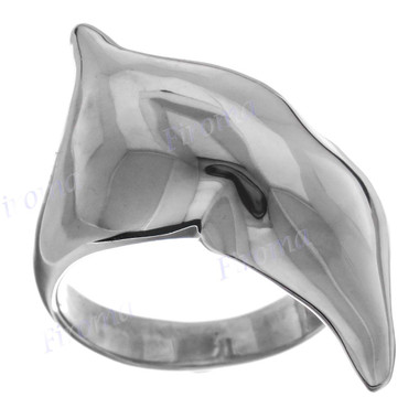 Abstract Lips 925 Sterling Silver Ring