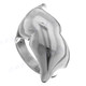 Abstract Lips 925 Sterling Silver Ring