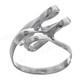 Looping Bows 925 Sterling Silver Band Ring