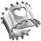 Heart Cut-out 925 Sterling Silver Band Ring