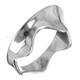 Curving Wave 925 Sterling Silver Band Ring