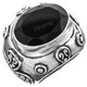 Bold Onyx 1" Wide 925 Sterling Silver Band Ring, US 6, 7