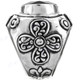 Bold Onyx 1" Wide 925 Sterling Silver Band Ring, US 6, 7