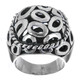 Heavy Scroll Design 925 Sterling Silver Statement Ring, US 6, 8, 8.5