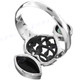 Onyx Peacock Freshwater Cultured Pearl 925 Sterling Silver Ring, US 8, 9