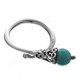 Turquoise 925 Sterling Silver Stacking Ring 1/4"