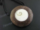 Shiwa Eye Shell 22" Black Necklace