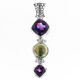 2" 925 Silver Green Freshwater Pearl Amethyst us Pendant
