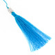 Glass Seed Beads Nylon Buddha 30" Tassel Necklace Pendant