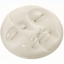 Cabochon Closed Eyes Undrilled Moonface Sun Bison 1"(25mm)