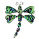 925 Sterling Silver Paua Abalone Shell Dragonfly us Brooche