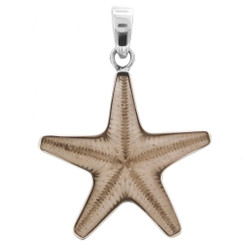 1 7/16" 925 Sterling Silver Seastar Starfish us Pendant