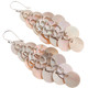3 1/16" 925 Silver Nautilius Shell Iridescent Earrings