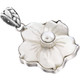 925 Silver Mother Of Pearl Shell White Biwa Pearl Pendant