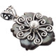 925 Silver Mother Of Pearl Biwa Pearl Flower Shell Pendant