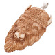 3" 925 Sterling Silver Bison Bone us Pendant