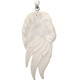 925 Silver Bison Bone Carving Feather Horse us Pendant
