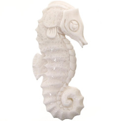 Cabochon Bison Bone Sea Horse Bison 2 3/8"(60mm)