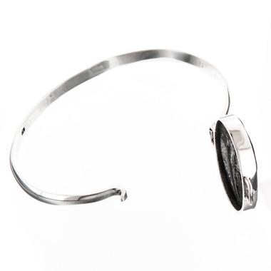 Utah Trilobite Fossil 7" Silver Cuff Bracelet