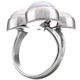 925 Sterling Silver White Freshwater Pearl us 5 Ring