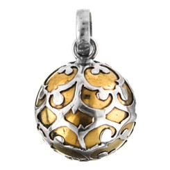7/8" 925 Sterling Silver Round us Pendant