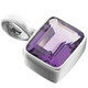 5/8" 925 Sterling Silver Amethyst us Pendant