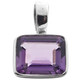 5/8" 925 Sterling Silver Amethyst us Pendant