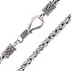 Handmade Wheat Style 925 Sterling Silver Chain Necklace