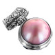 1 3/16" 925 Sterling Silver Pink Mabe Pearl us Pendant
