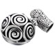 1 3/16" 925 Sterling Silver White Mabe Pearl us Pendant