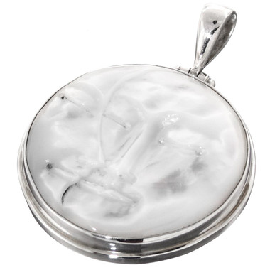 925 Silver Mother Of Pearl Moon Sun Goddess us Pendant