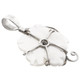 925 Silver Freshwater Pearl Mother Of Pearl Flower Pendant