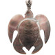 2 3/8" 925 Silver Mother Of Pearl Shell Turtle us Pendant