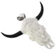 3 15/16" 925 Sterling Silver Bison Bone Skull us Pendant