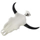 3 15/16" 925 Sterling Silver Bison Bone Skull us Pendant