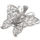 2 5/16" 925 Sterling Silver Butterfly us Pendant