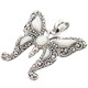 925 Silver White Mother Of Pearl Shell Butterfly Pendant