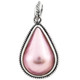 1 5/16" 925 Silver Pink Mabe Pearl Teardrop us Pendant