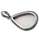 1 5/16" 925 Silver Pink Mabe Pearl Teardrop us Pendant