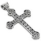 2 3/16" 925 Sterling Silver Cross us Pendant