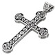 2 3/16" 925 Sterling Silver Cross us Pendant