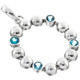 1 5/8" 925 Sterling Silver Swiss Blue Topaz us Pendant