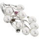 2 1/8" 925 Silver Tourmaline White Freshwater Pearl Pendant