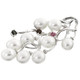 2 1/8" 925 Silver Tourmaline White Freshwater Pearl Pendant