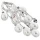 2 1/8" 925 Silver Tourmaline White Freshwater Pearl Pendant