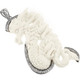 925 Silver Bison Bone Cz Chinese Carved Dragon us Pendant